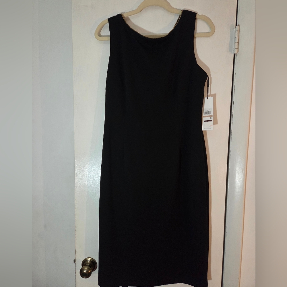 Calvin Klein Elegant Black Midi Dress